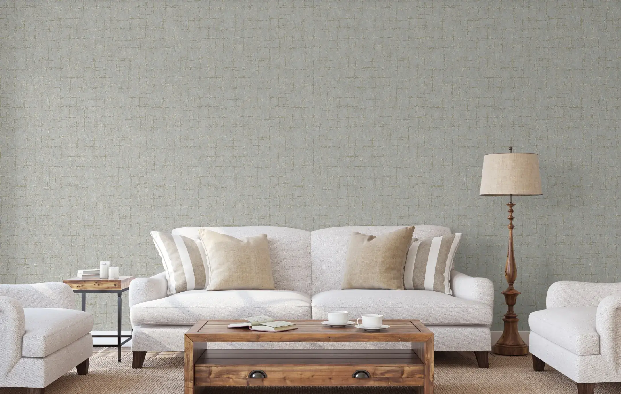 Gray Embossed Wallpaper – 3D Geometric (7813-4)